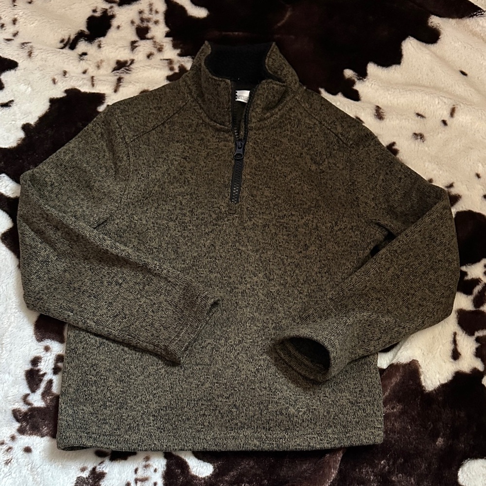 Cozy Kids' Olive Pullover Sweatshirt